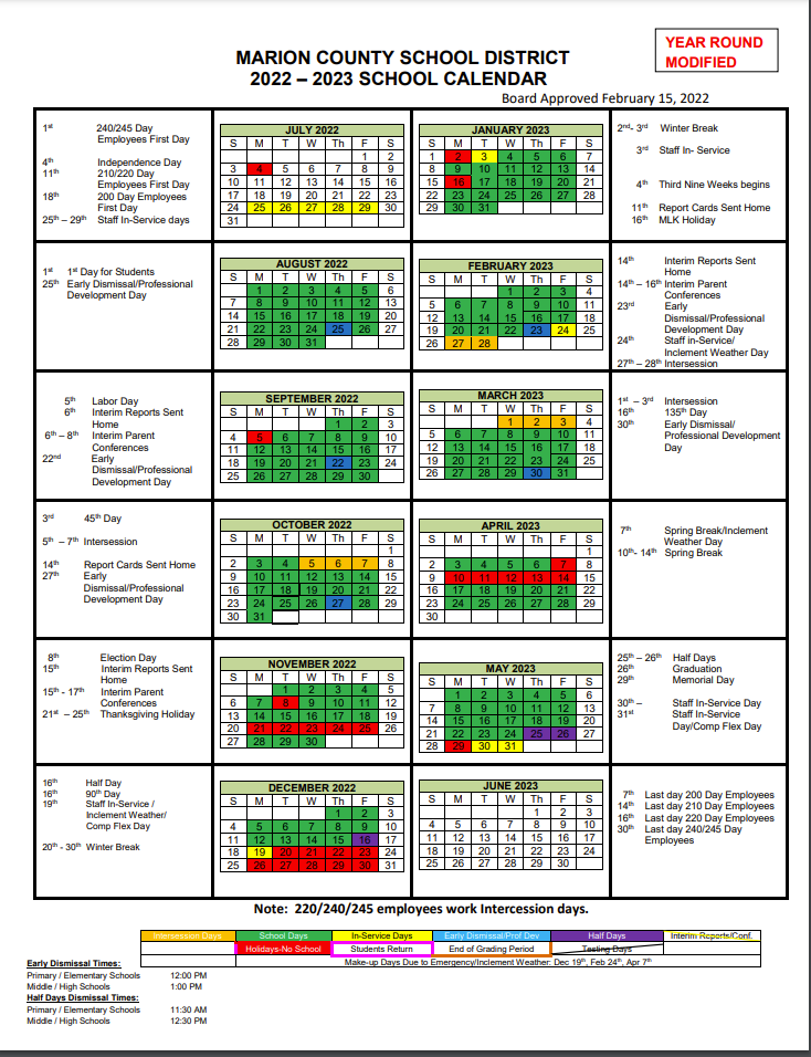  Calendar